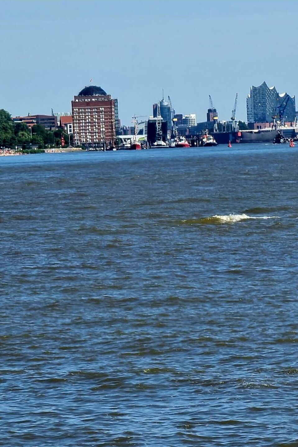 Fährfahrt über die Elbe Fährfahrt über die Elbe