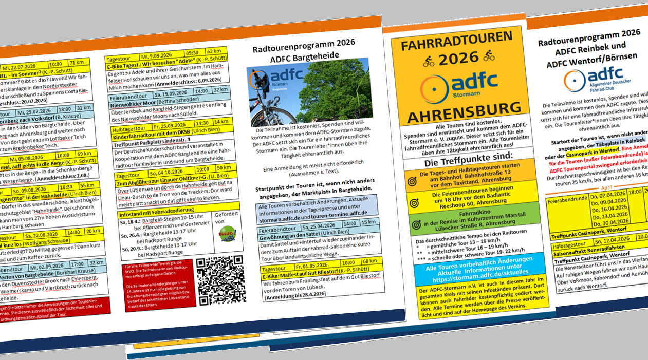 ADFC Tourenprogramm 2026