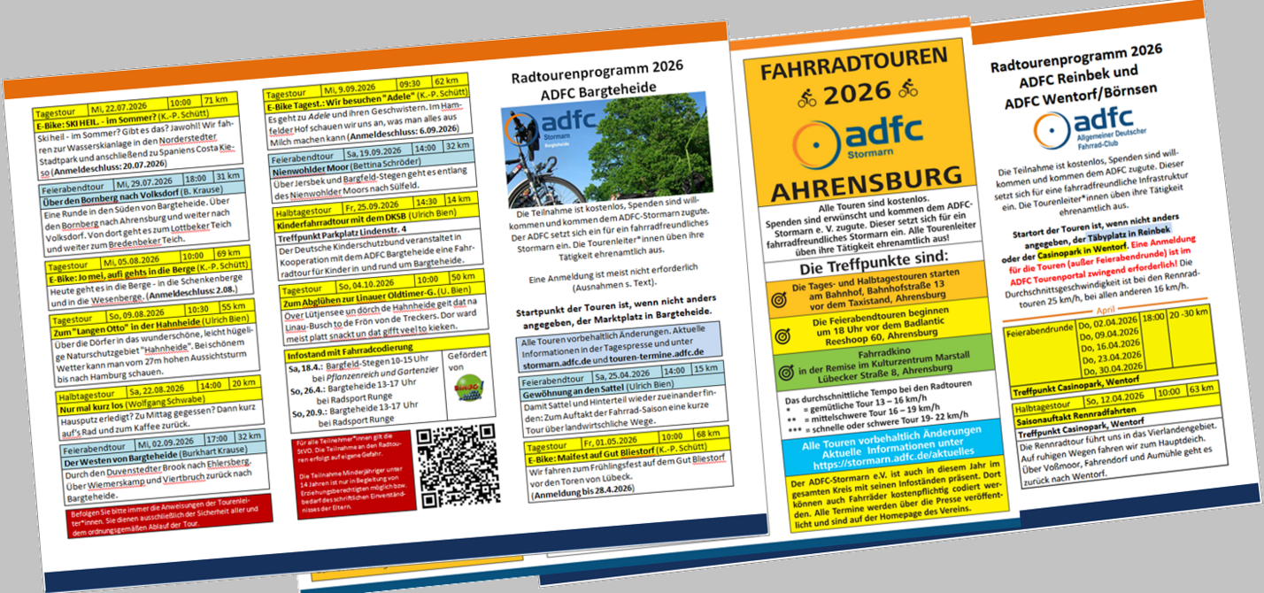ADFC Tourenprogramm 2026