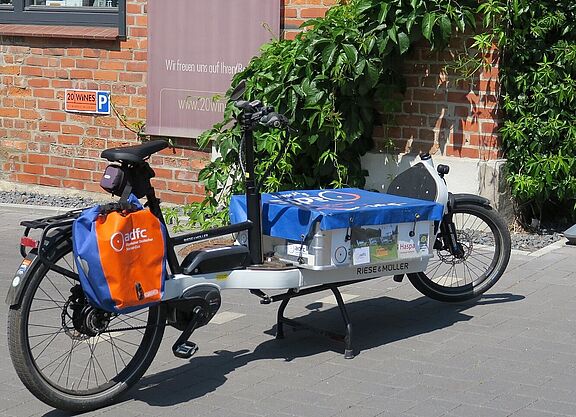 Lastenrad bei 20 Wines in Ahrensburg