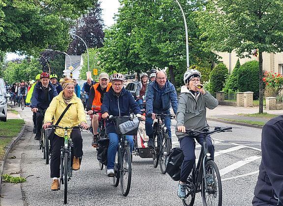 Fahrradcorso in Ahrensburg