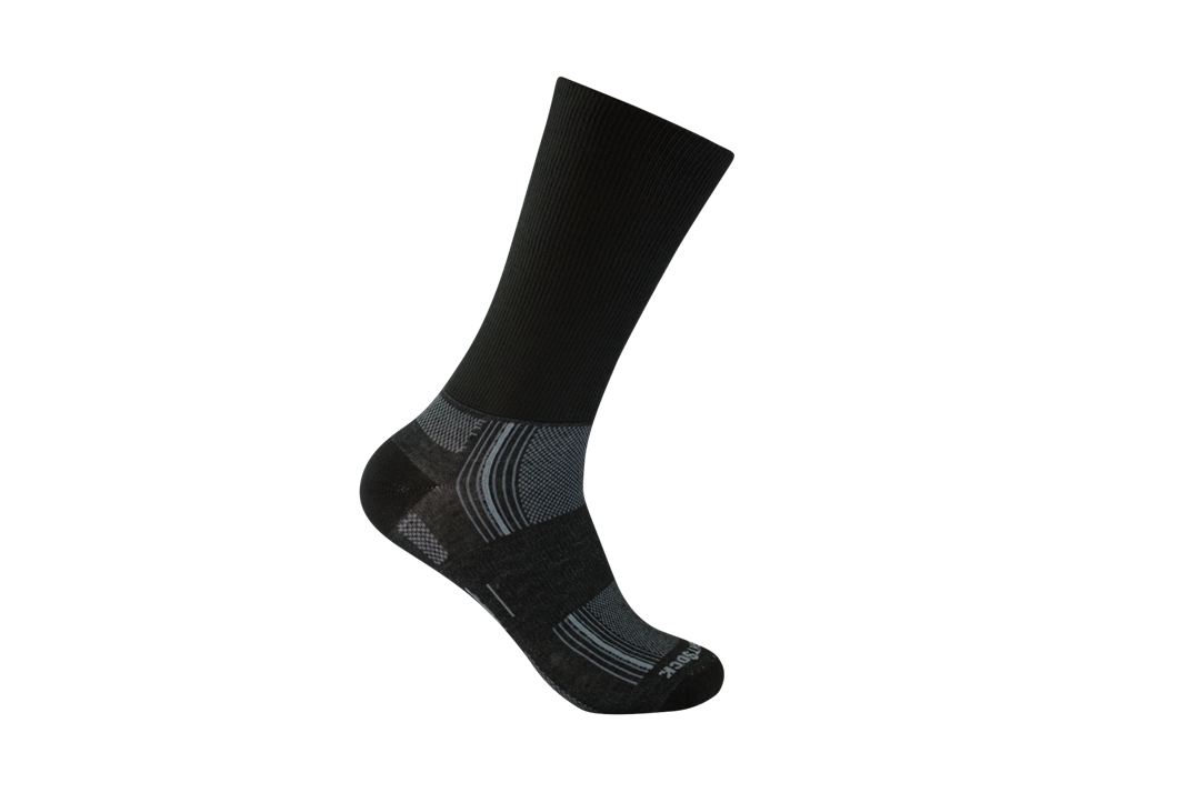 Wrightsock schwarz Eine Sportsocke von Wrightscok in schwarz.